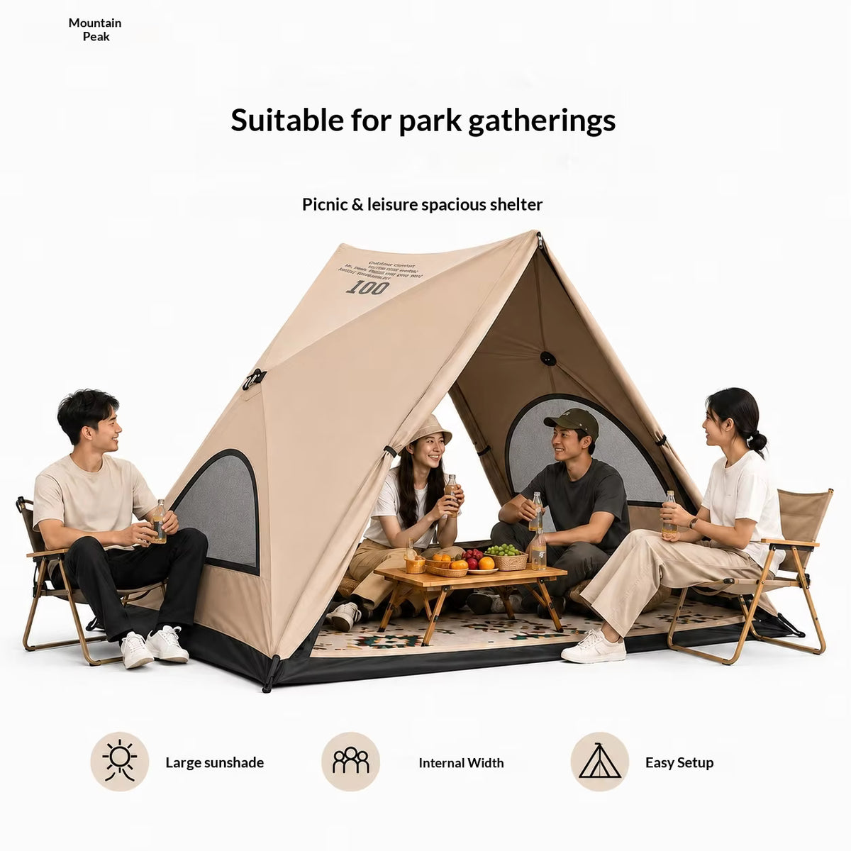 Trail Works Automatic Triangular Tent Camp in Seconds