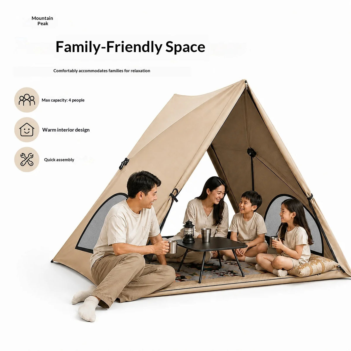 Trail Works Automatic Triangular Tent Camp in Seconds