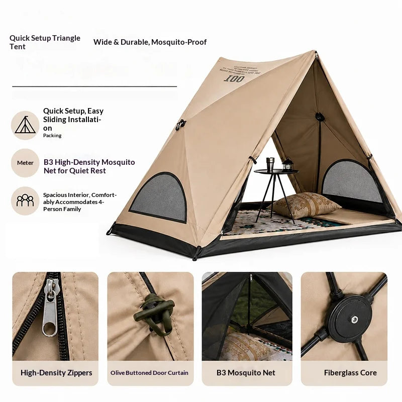 Trail Works Automatic Triangular Tent Camp in Seconds