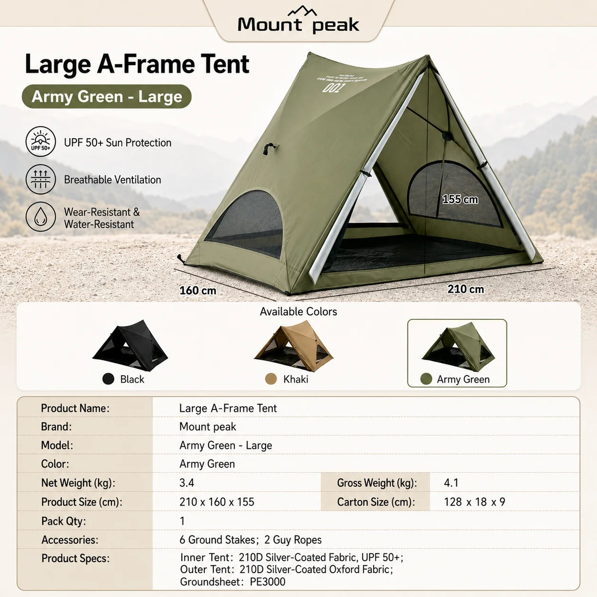 Trail Works Automatic Triangular Tent Camp in Seconds