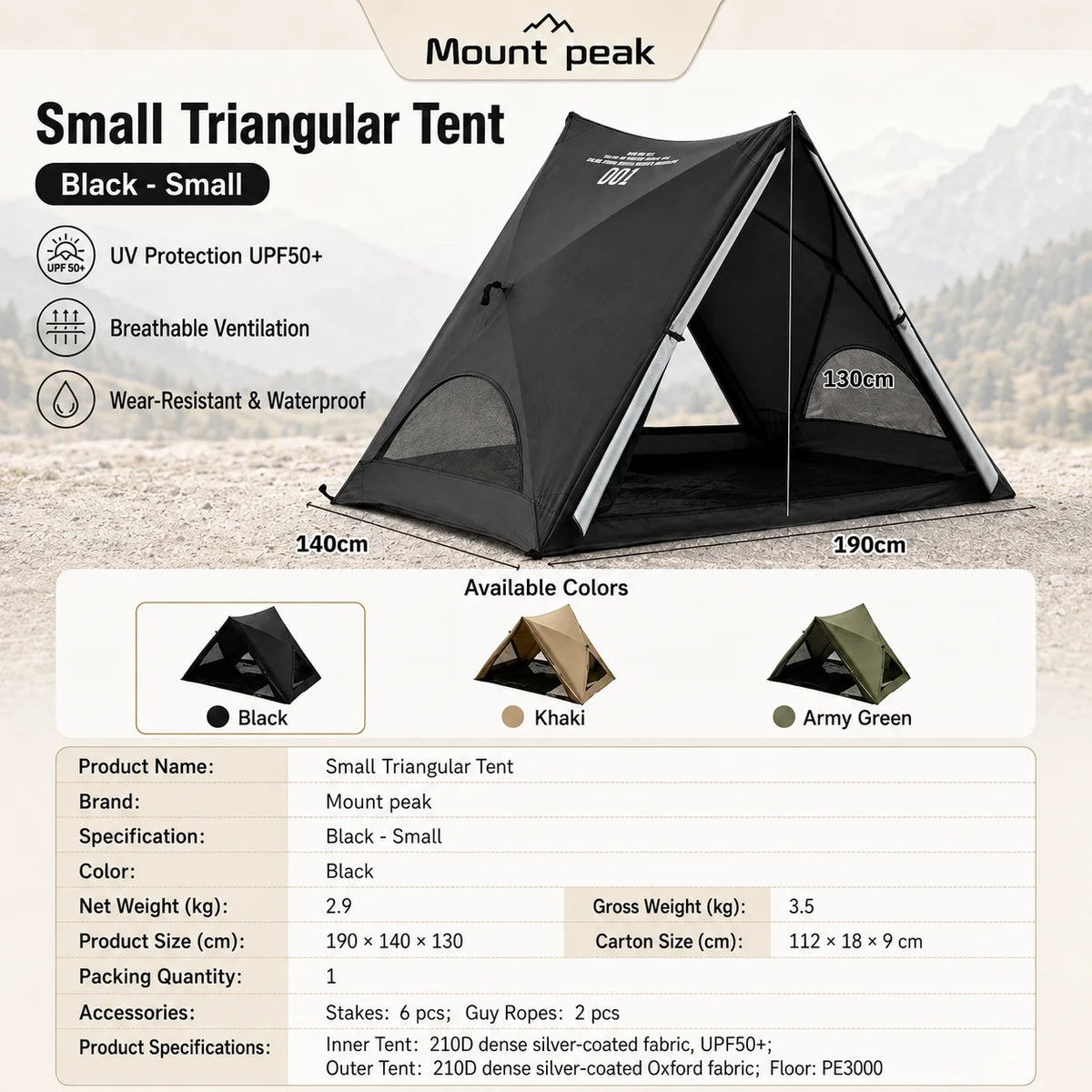 Trail Works Automatic Triangular Tent Camp in Seconds